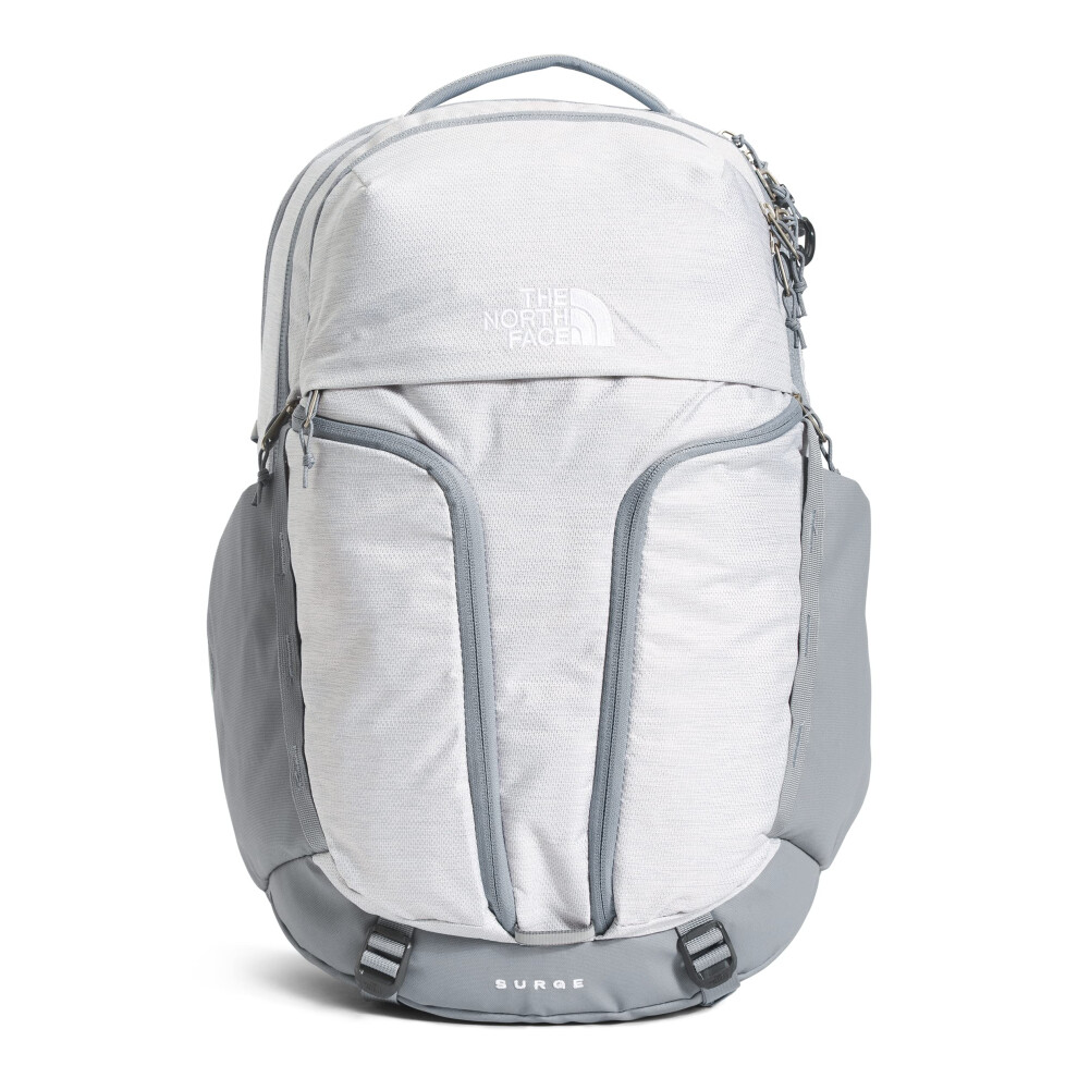 THE NORTH FACE Women's Surge Commuter Laptop Backpack  TNF White Metallic M?lange/Mid Grey  One Size