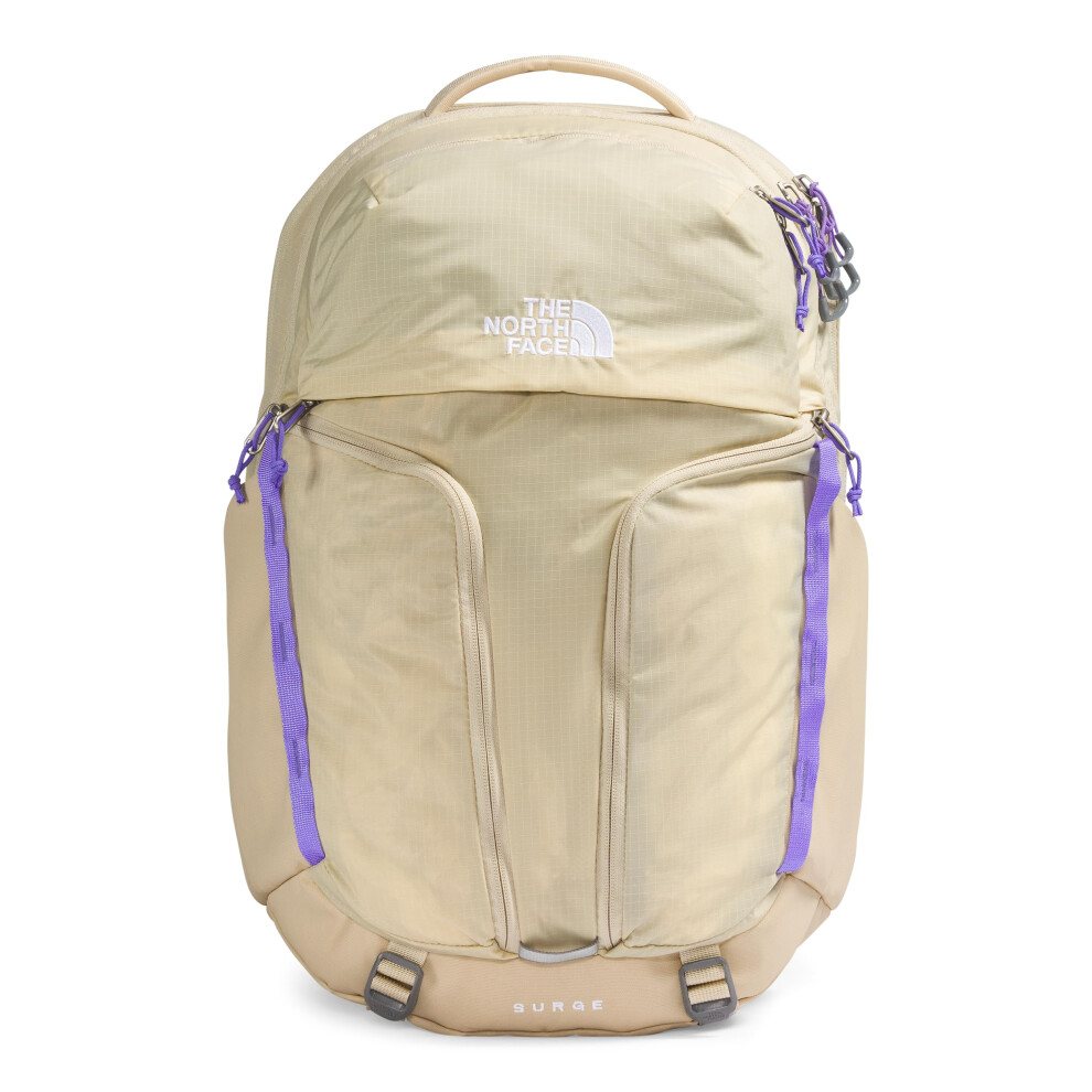 THE NORTH FACE Women's Surge Commuter Laptop Backpack  Gravel/Optic Violet  One Size