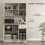 Homcom HOMCOM Freestanding Kitchen Cupboard, Storage Cabinet with Doors Cream White 3