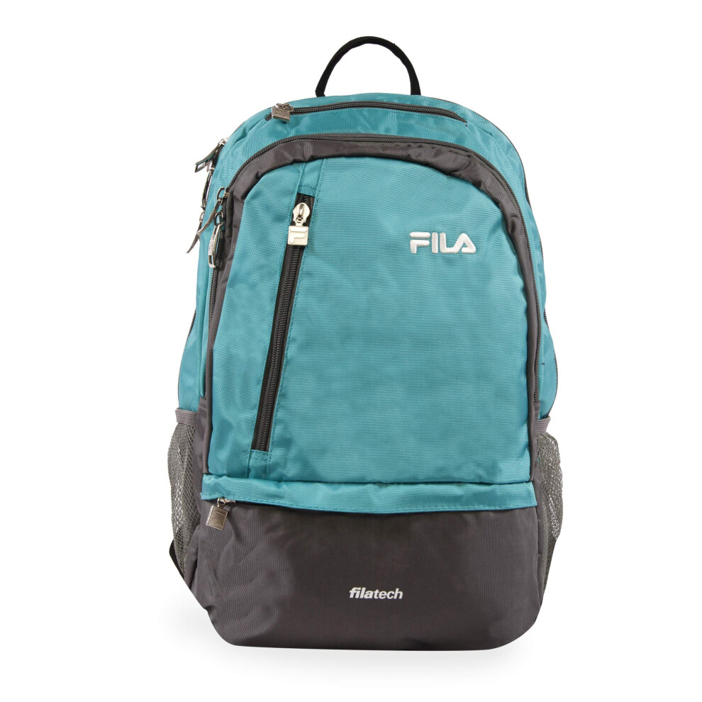 FILA Duel Tablet and Laptop Backpack  Teal  One Size