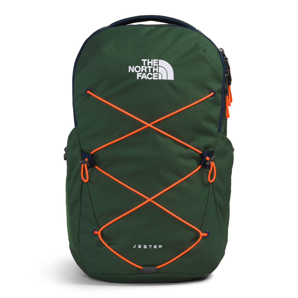 THE NORTH FACE Jester Everyday Laptop Backpack  Pine Needle/Summit Navy/Power Orange  One Size