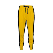 (pants, S) Bruce Lee T-shirt Pants Adults Yellow Wushu Uniforms Kung Fu Set Wu Shu Chinese Costume Clothes For Men Martial Arts Sets