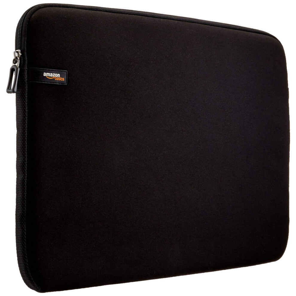 Amazon Basics 17.3-Inch Laptop Sleeve  Protective Case with Zipper - Black