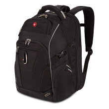 SWISSGEAR SA6752 TSA-godkänd laptopryggsäck, 15-tums laptopfack, TabletSafe-ficka, vadderad, 3 stora fack, svart