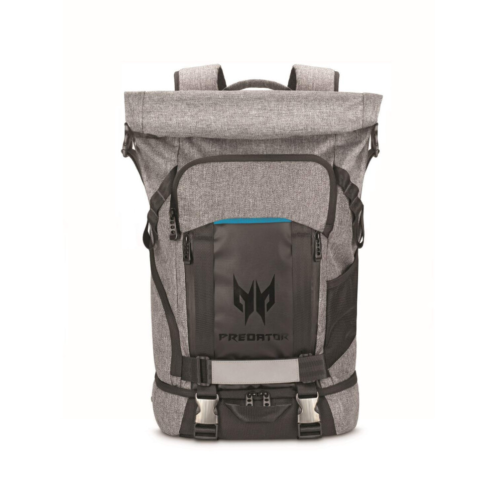 Acer Rolltop Backpack  Grey/Teal  15.6-inch