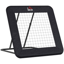 HOMCOM Football Training Net, Target Goal W/ Adjustable Angles - Black