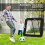 Homcom HOMCOM Football Training Net, Target Goal W/ Adjustable Angles - Black 3