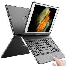 Touchpad Keyboard Case for iPad 10.2 9th/8th/7th Gen Keyboard Case for iPad 9th Generation/8th/7th Gen-360 Rotatable Protective Cover with