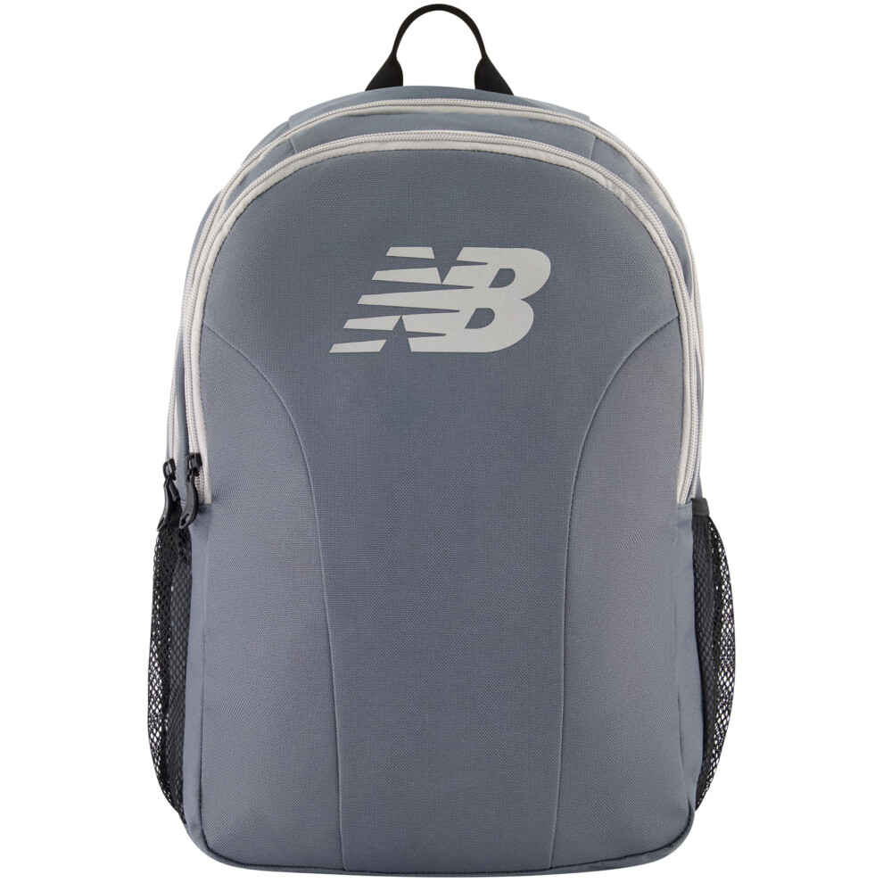 New Balance Laptop Backpack  Travel Computer Bag for Men and Women  Grey  19 Inch