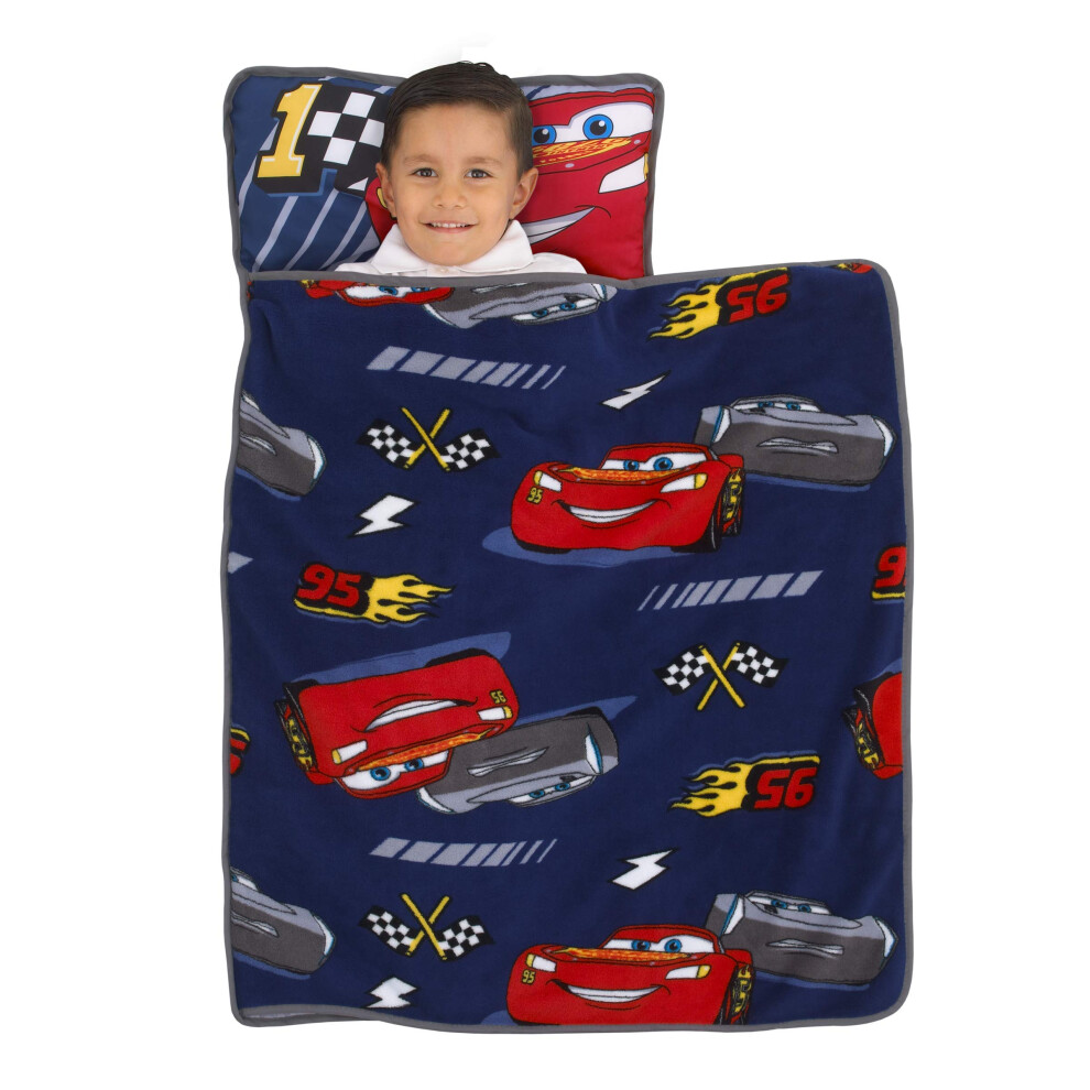 Disney Cars Navy & Red Toddler Nap Mat  Navy  Red  Yellow  (5849392P)