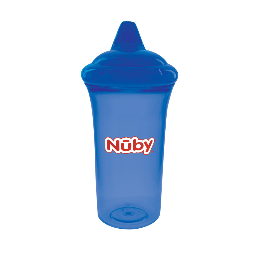 Nuby No Spill Cup With Reversible Valve  9 Ounce Blue