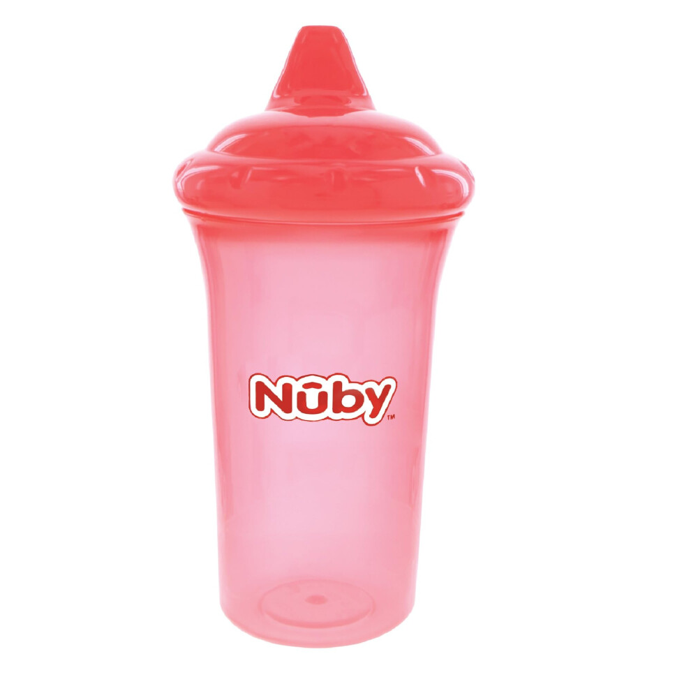 Nuby No Spill Cup With Reversible Valve  9 Ounce  Coral