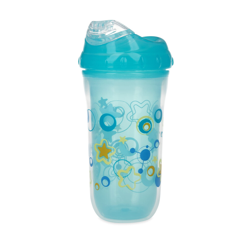 Nuby No-Spill Insulated Cool Sipper- Aqua  1 Pack  9oz/ 270 ml