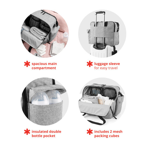 Skip Hop Skip Hop: Iconic Duo Weekender Extra Large Capacity                         &                                    , 2
