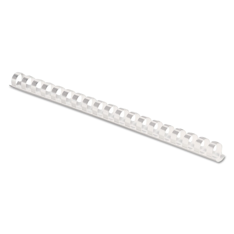 Fellowes - 0.38 in - 55 sheets - white - 100 pcs. plastic binding comb