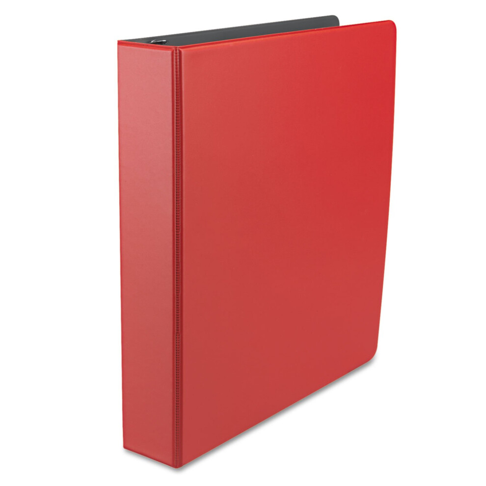 Universal Economy Non-View Round Ring Binder  3 Rings  1.5"" Capacity  11 X 8.5  Red