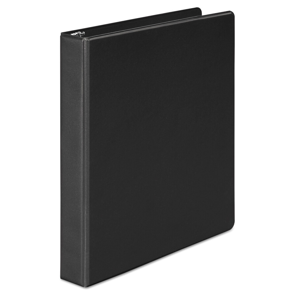 Universal UNV20961 Economy 1 in. Capacity 11 in. x 8.5 in. Round 3-Ring View Binder - Black