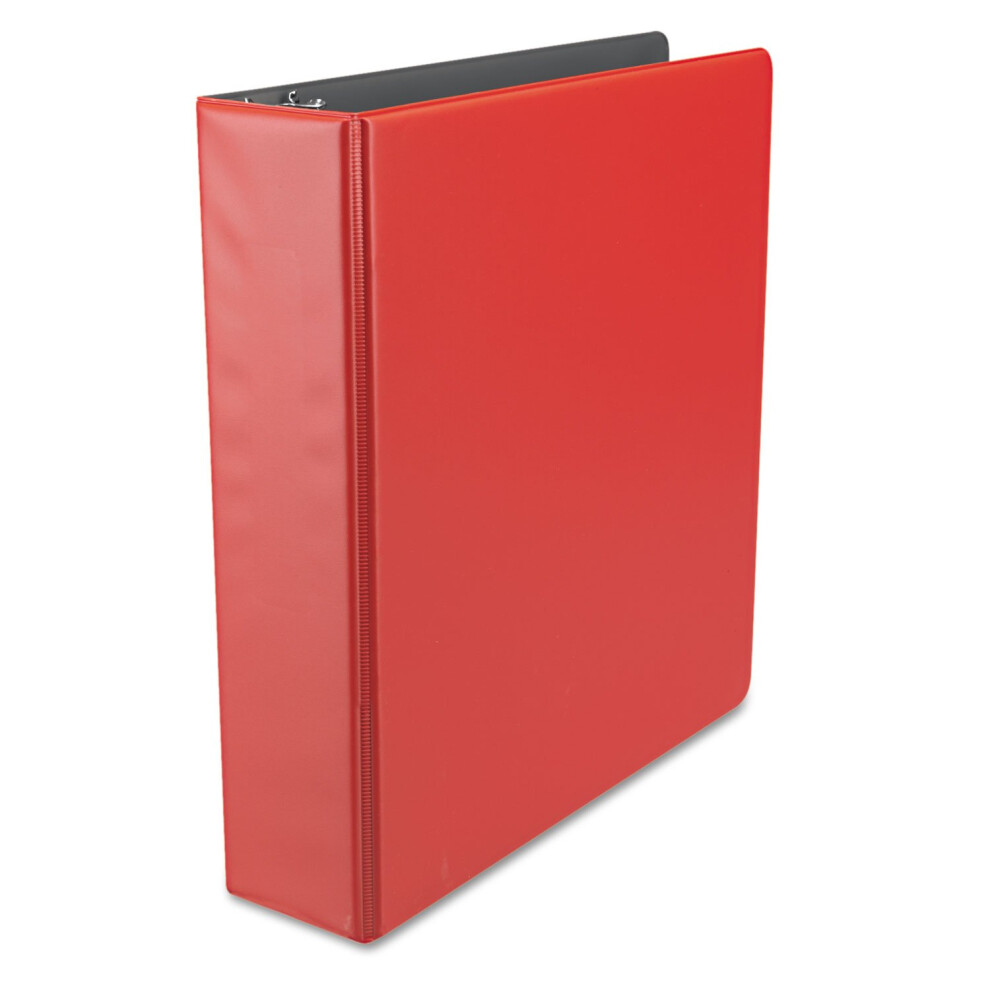 Universal 34403 Economy Non-View Round Ring Binder  2-Inch Capacity  Red