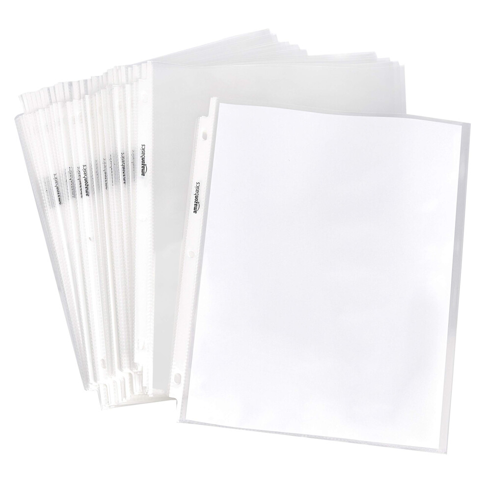 Amazon Basics Sheet Protector  Heavy Duty  500 Pack  Clear