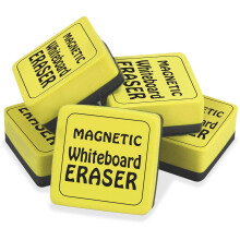 The Pencil Grip, TPG355, Gomme Magnétique pour Tableau Blanc, 12 / Paquet, Jaune