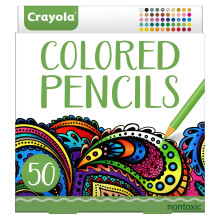 Crayola Färgpennor för Vuxna (50st), Set för Vuxen Målarböcker, Färgpennor för Skolan