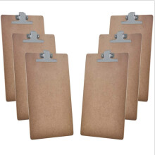 Acrimet Klembord Legal formaat (15 3/8 x 9 1/16) Premium metalen clip (hardboard) (zilveren clip) (6-pack)