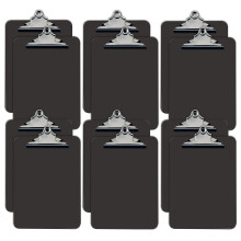 Bedre kontorprodukter Gr? plast clipboards 12 Pack Holdbar 12,5 x 9 tommer Standard Metal Clip Gr? s?t med 12 stk.