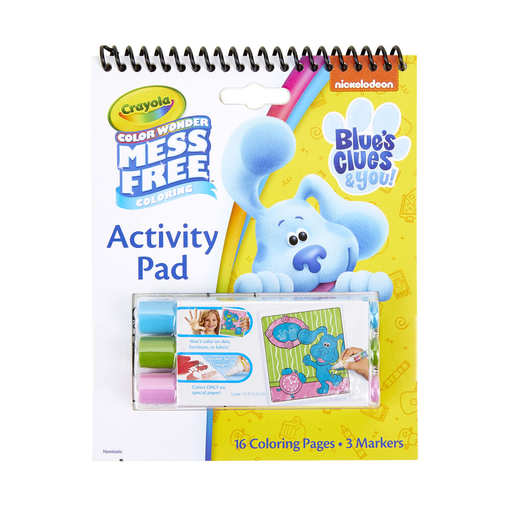 Crayola Blues Clues Color Wonder Activity Pad  Mess Free Coloring  Gift for Kids