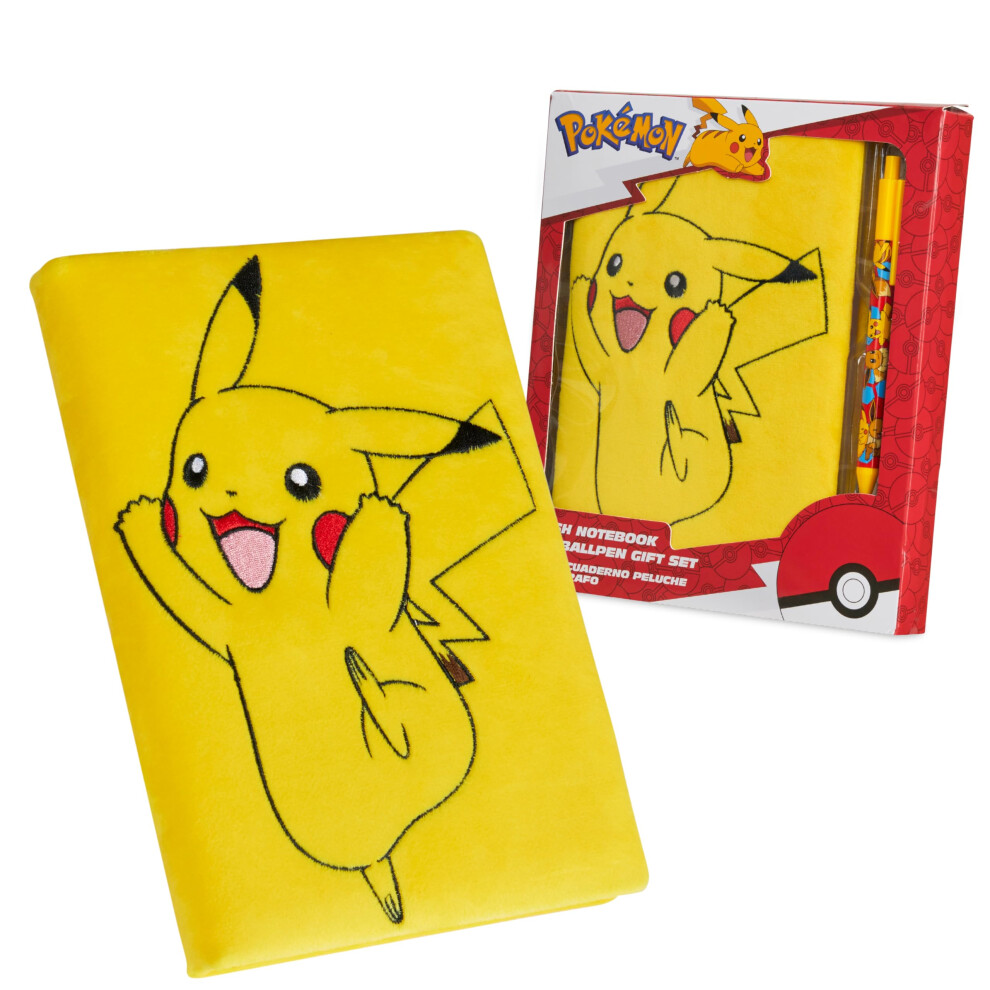 Pokemon Stationery Supplies Set - Kids Diary with Lock  Notebook  Pencil Case  Pens - Gifts for Boys (Notebook/Ballpen Set)