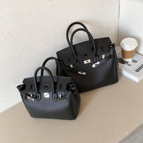 (Black Large) Womens Sophisticated Tote Bag Designed For Fashion Lovers With Roomy Interior