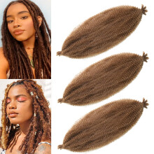 18 Zoll Vorgetrennte Springy Afro Twist Haare 3 Pakete Vor-Fluffy Natürliche Locken für Marley Häkelhaar