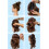 CAISHA 18 """" postiche Extensions de queue de cheval volumineux ondulι brun clair mιlange PH27 5