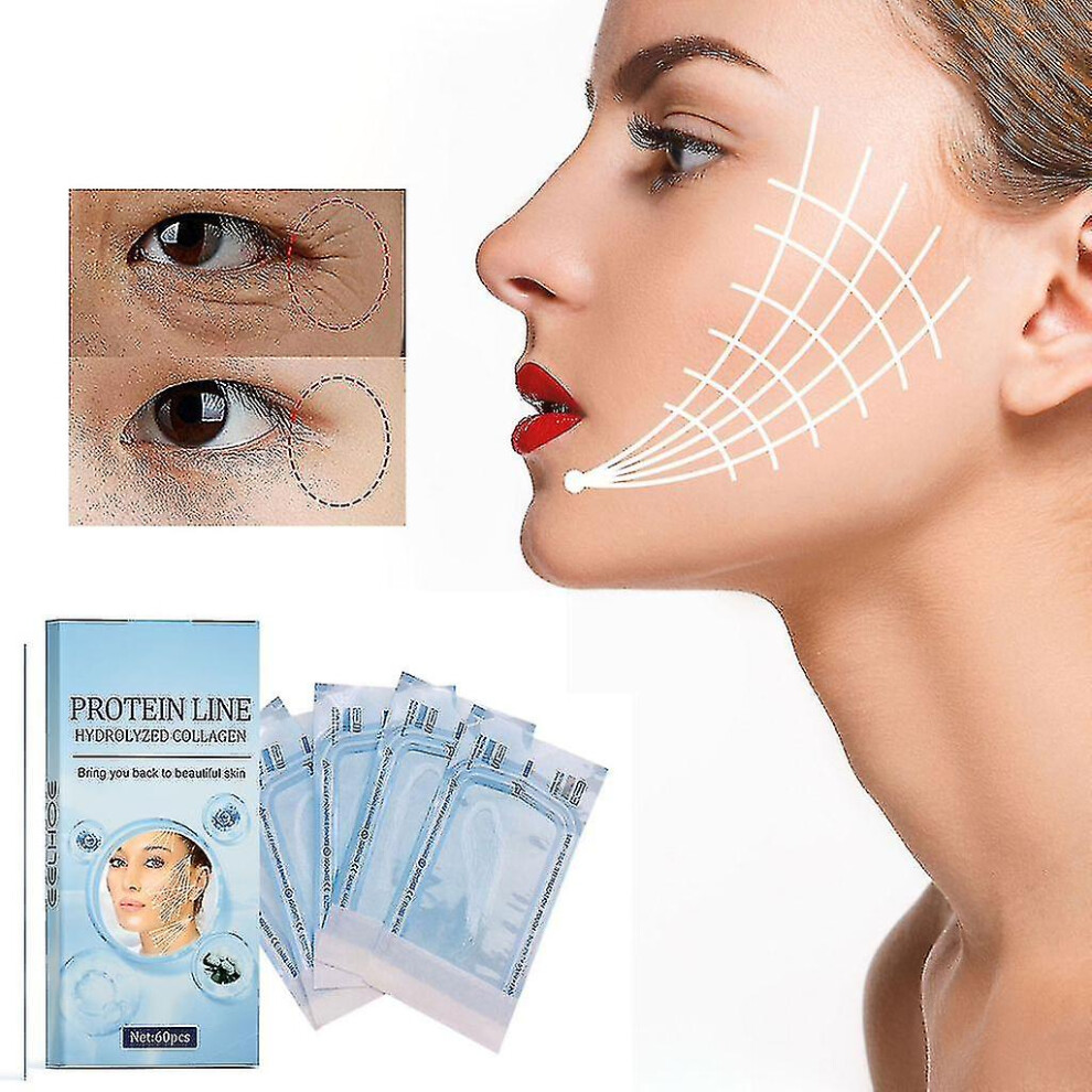 120pcs Collagen Silk Threads, Face Lifting, Collagen Silk Threads For Lifting Thread Lifting For Skin Tightening, Active Collagen Facial Silk Threads