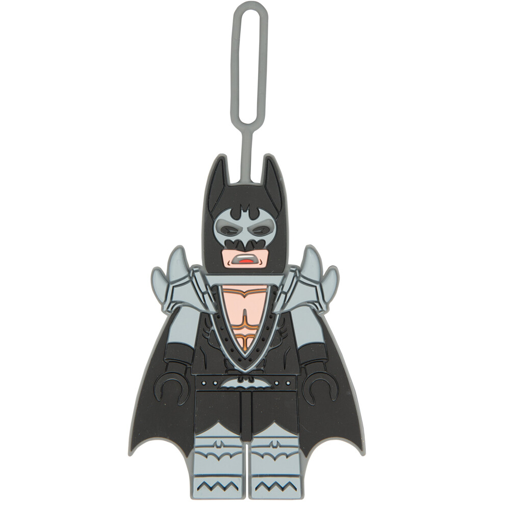 Lego Batman Movie Glam Rocker Batman Silicone Luggage Bag Tag for Travel  Gym  School  or Backpack