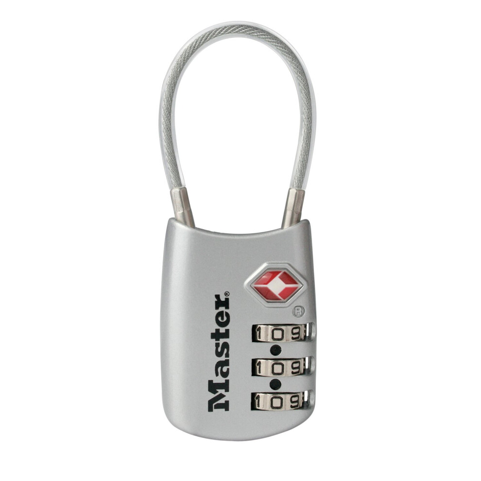 Master Lock 4688D Set Your Own Combination TSA Approved Luggage Lock  1 Pack  Silver