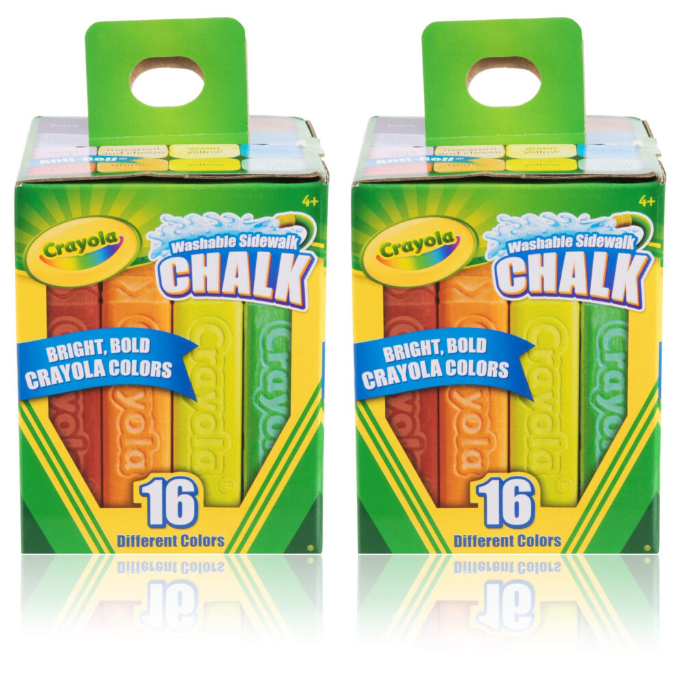 Crayola Sidewalk Chalk 16 CT. Pack of 2