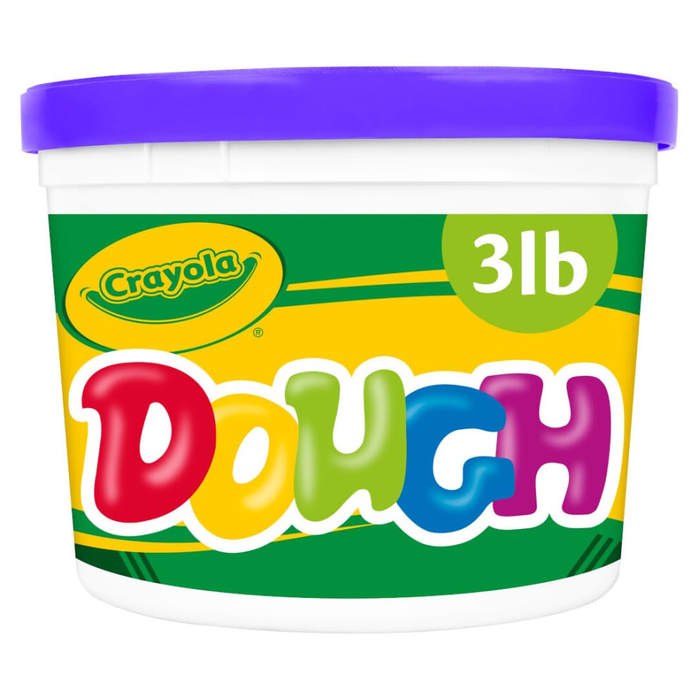 Crayola Dough - Purple (3lb)  Bulk Modeling Dough for Kids  Clay Alternative  Resealable Tub  Ages 3+  Great for Kids Arts & Crafts