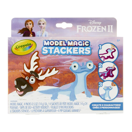 Crayola Crayola Frozen 2, Σετ Στοίβαξης Σβεν & Σαλαμάνδρα, Δώρο για Παιδιά 5-8 1