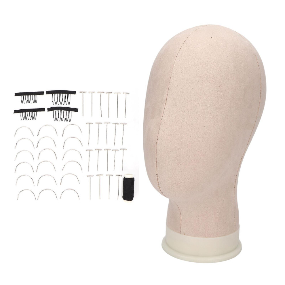 11.8 Inch Canvas Block Wig Head For Making Wigs Simulation Mannequin Head With Head Pins