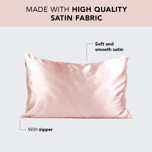 Kitsch, The Satin Pillowcase, Standardgröße, Blush, 1 Stück 1