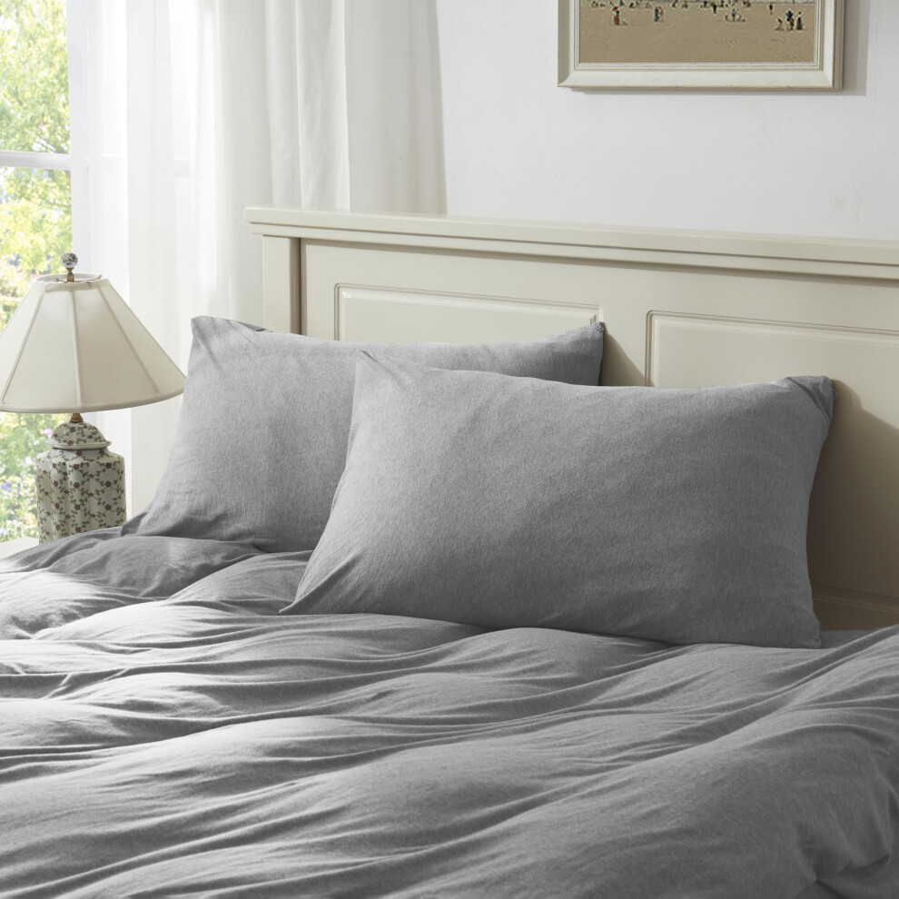 Haushalts-Kissenbezug Aus 100 % Jersey-Baumwolle, 20 X 36 Leichter, Bequemer, Superweicher Kissenbezug Mit Hotelverschluss, Extrem Strapazierf-image