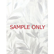 (SAMPLE) Rasch Fiji Leaf Metallic Wallpaper Grey Roll