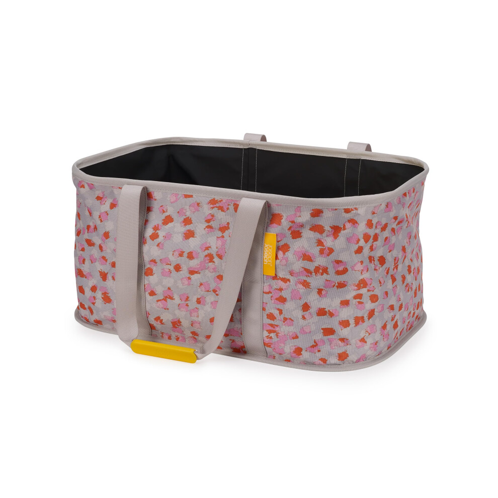 Joseph Joseph Hold-All - Collapsible 35L Washing Laundry Basket Bag  Durable Fabric  Moisture Resistant  Peach Blossom