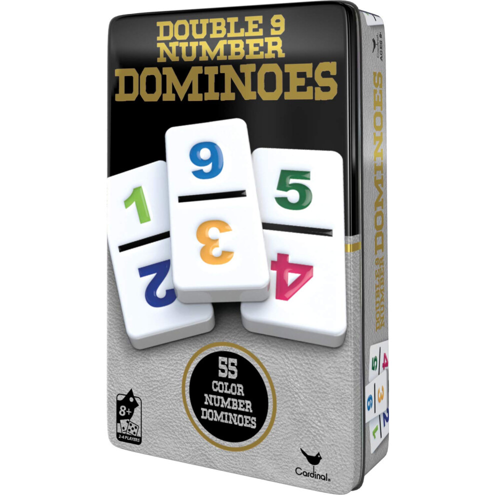 Cardinal Double 9 Number Dominoes  Multicolor