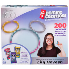 Spin Master Disney 100 Jahre Domino Set – 200 Dominoe & Zubehör für Erwachsene & Kinder ab 5 Jahren, von Domino-Künstlerin Lily Hevesh