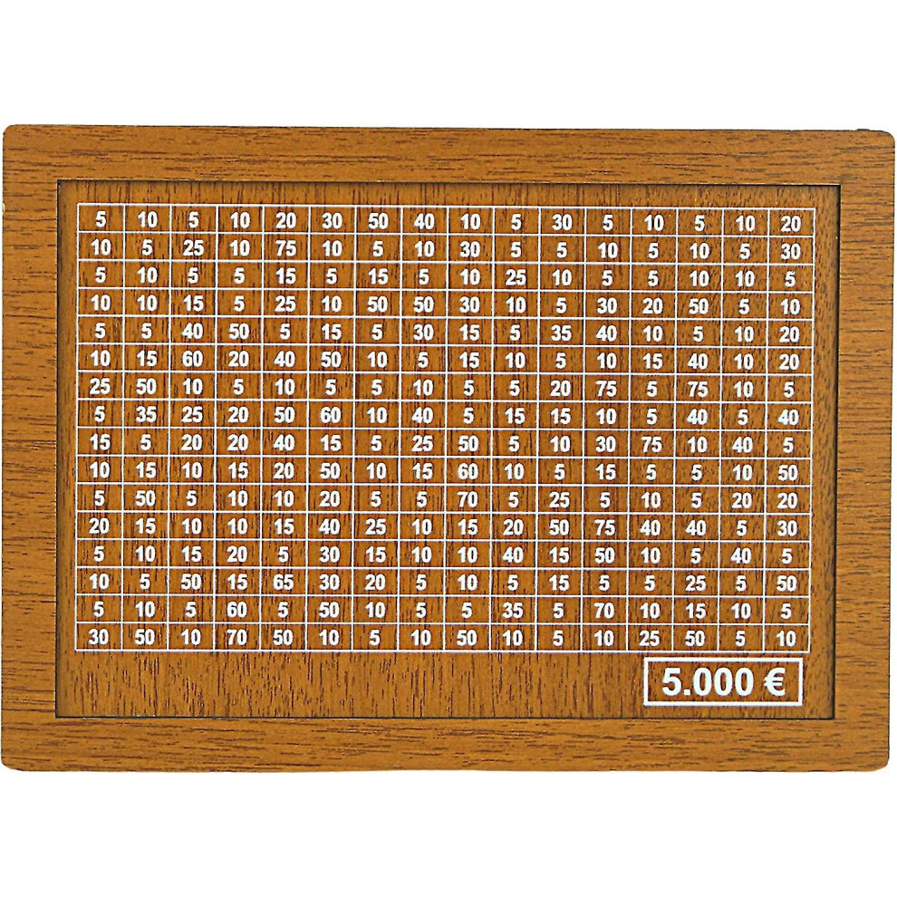(5000 Euros) Wood Bank For Money Saving Kids Adults Money Bank Money Box With Counter