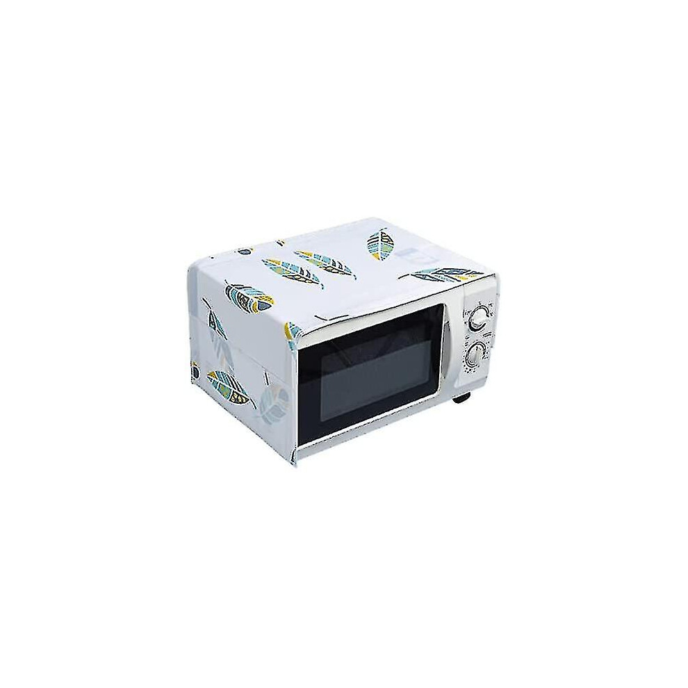 Microwave/multi-function Oven Dust Proof Cover Grease Cover With Pocket Kitchen Protector(feather Pattern)