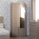 Seconique Paris 2 Door Mirrored Wardrobe Smoked Ash Effect Curved Edges 1