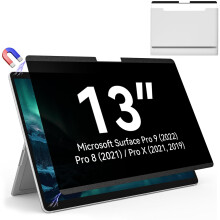 Proteggi schermo privacy magnetico per Surface Pro 11/10/9/8/X -13 pollici Filtro antiriflesso Pellicola anti luce blu Schermo rimovibile Accesso