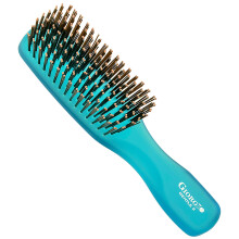 Giorgio GION2B neonblauw 6,25 inch Gentle Touch Detangler haarborstel voor heren, dames en kinderen. Zachte borstelharen voor een gevoelige hoofdhuid